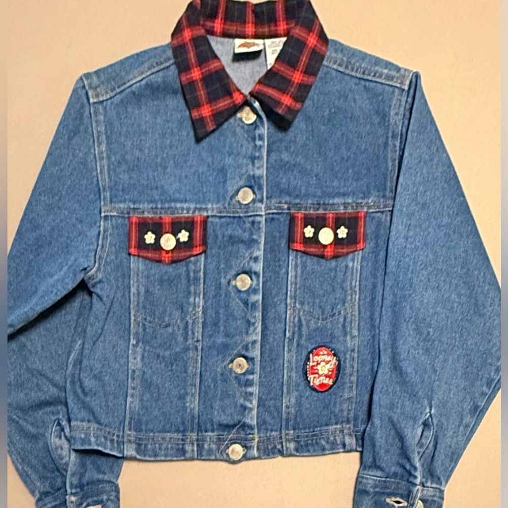 Vintage Warner Bros. LOONEY TUNES TWEETY BIRD Jean Jacket for Kids